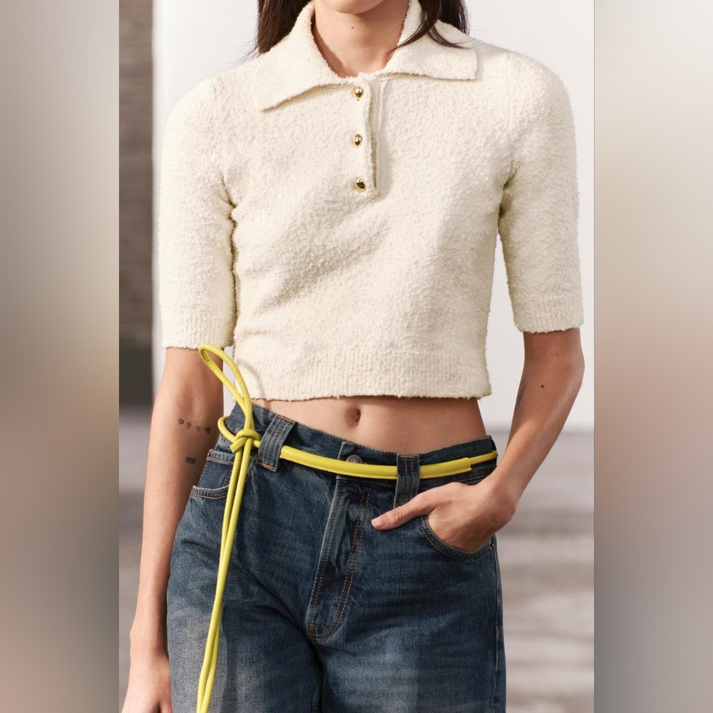 ZARA BOUCLÉ KNIT SWEATER